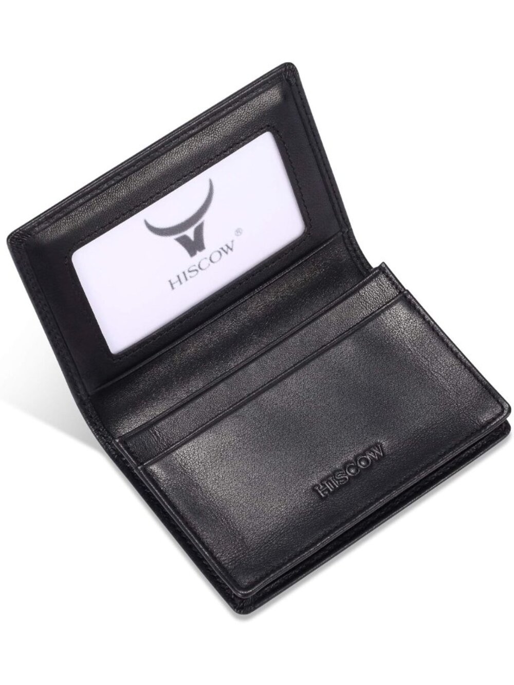 Premium Full Grain Leather Business Card Holder Case - Stylish & Durable